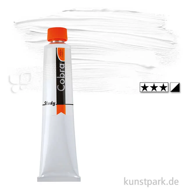 Artikelbild 1 des Artikels “Talens COBRA Study wasservermalbare Ölfarbe 200 ml | 104 Zinkweiß“