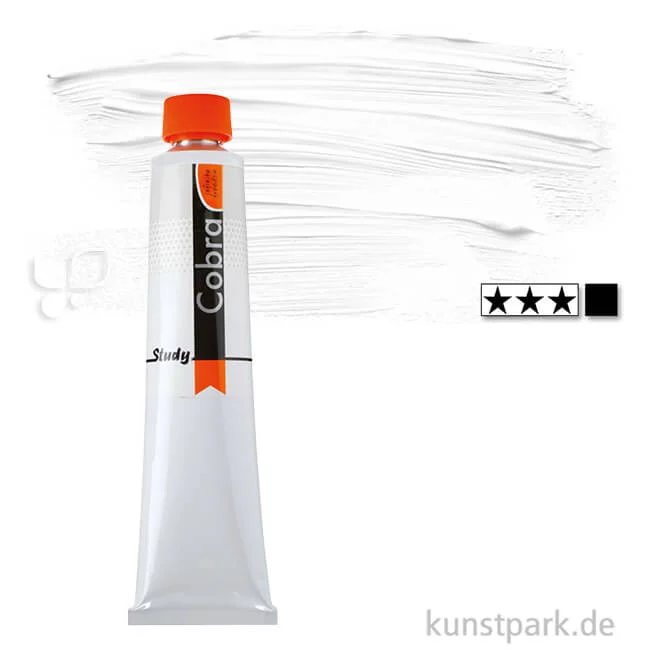 Artikelbild 1 des Artikels “Talens COBRA Study wasservermalbare Ölfarbe 200 ml | 105 Titanweiß“