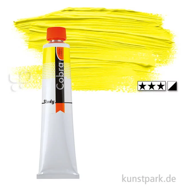 Artikelbild 1 des Artikels “Talens COBRA Study wasservermalbare Ölfarbe 200 ml | 254 Perm. Zitrongelb“