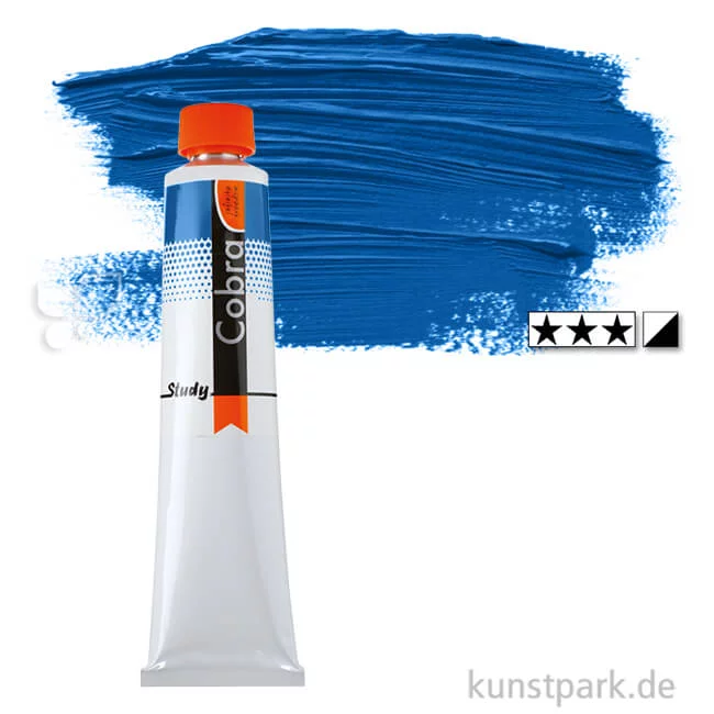 Artikelbild 1 des Artikels “Talens COBRA Study wasservermalbare Ölfarbe 200 ml | 512 Kobaltblau ultra.“