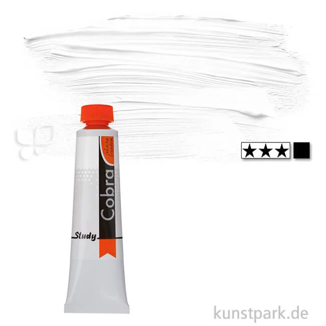 Artikelbild 1 des Artikels “Talens COBRA Study wasservermalbare Ölfarbe 40 ml | 105 Titanweiß“