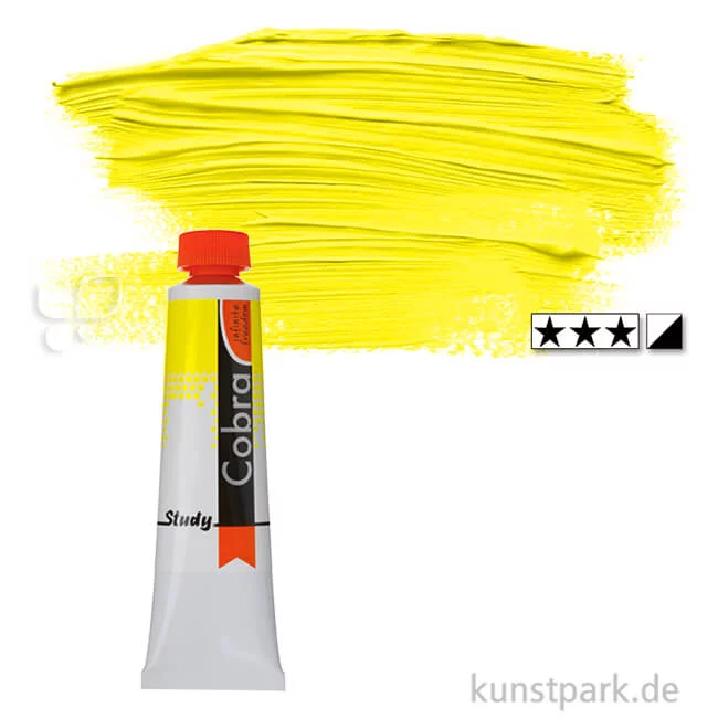 Artikelbild 1 des Artikels “Talens COBRA Study wasservermalbare Ölfarbe 40 ml | 254 Perm. Zitrongelb“