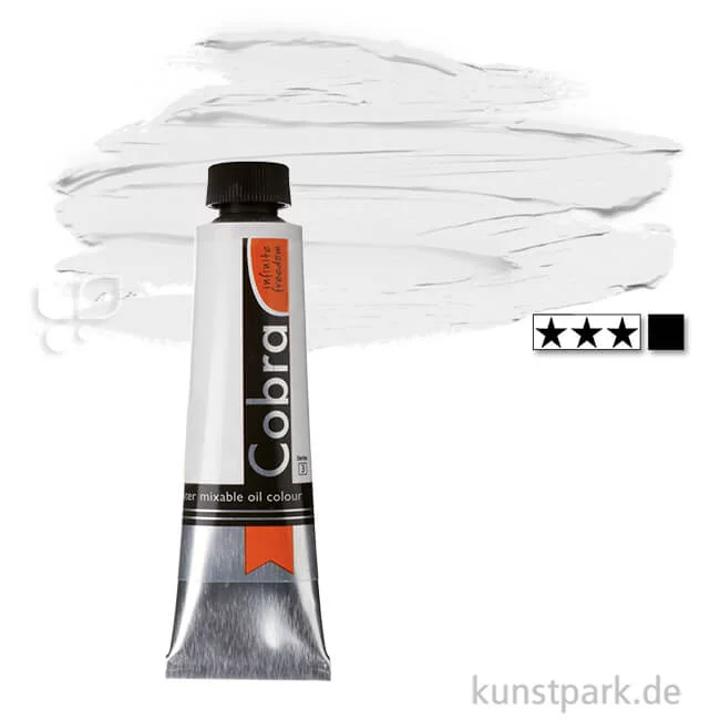 Artikelbild 1 des Artikels “Talens COBRA wassermischbare Ölfarben 40 ml | 105 Titanweiss“