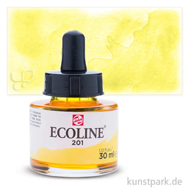 Artikelbild 1 des Artikels “Talens ECOLINE - Flüssige Wasserfarbe 30 ml | 201 Hellgelb“