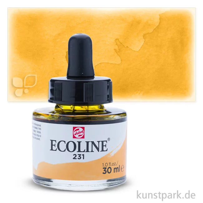 Artikelbild 1 des Artikels “Talens ECOLINE - Flüssige Wasserfarbe 30 ml | 231 Goldocker“