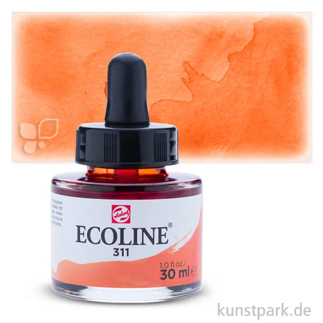 Artikelbild 1 des Artikels “Talens ECOLINE - Flüssige Wasserfarbe 30 ml | 311 Zinnober“