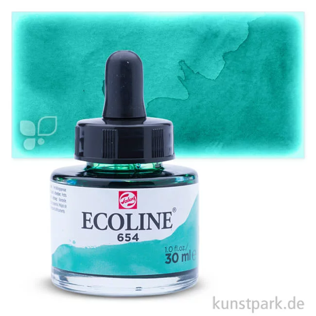 Artikelbild 1 des Artikels “Talens ECOLINE - Flüssige Wasserfarbe 30 ml | 654 Tannengrün“