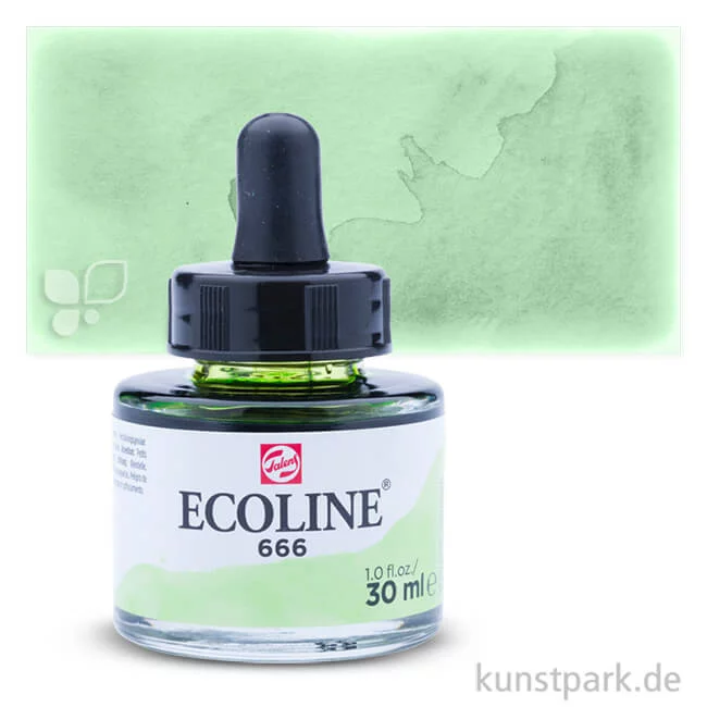 Artikelbild 1 des Artikels “Talens ECOLINE - Flüssige Wasserfarbe 30 ml | 666 Pastellgrün“