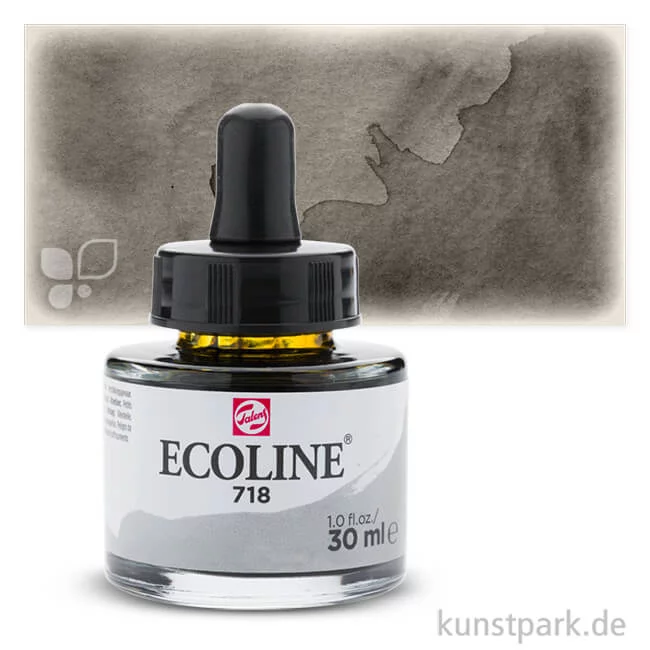 Artikelbild 1 des Artikels “Talens ECOLINE - Flüssige Wasserfarbe 30 ml | 718 Warmgrau“
