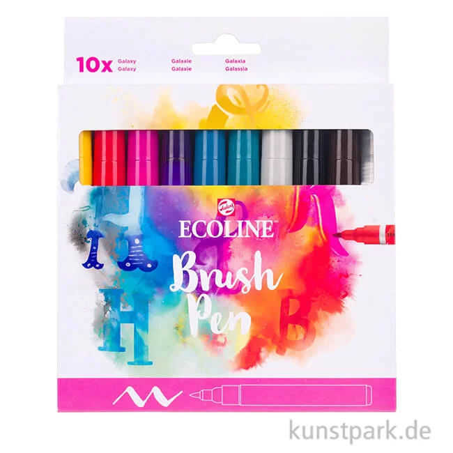 Artikelbild 1 des Artikels “Talens ECOLINE Brush Pen 10er Set - Handlettering “