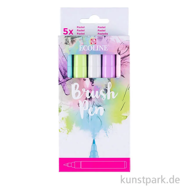 Artikelbild 1 des Artikels “Talens ECOLINE Brush Pen 5er Set - Pastellfarben “
