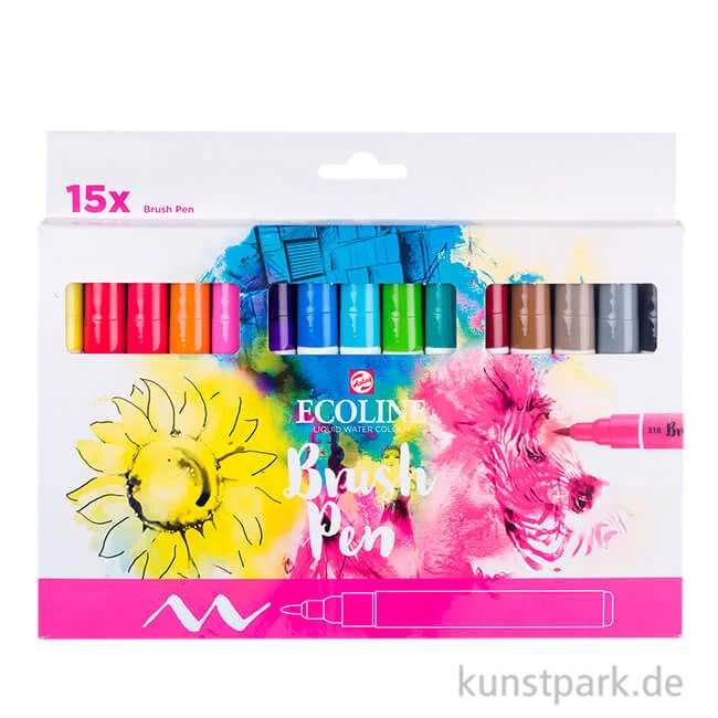 Artikelbild 1 des Artikels “Talens ECOLINE Brush Pen 15er Set “