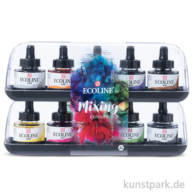 Artikelbild 1 des Artikels “Talens ECOLINE Mischset mit 10 Gläsern 30 ml “