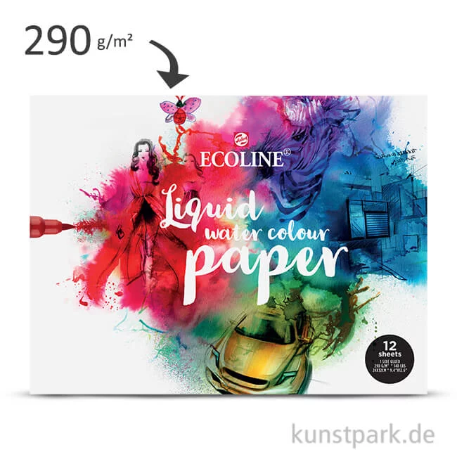Artikelbild 1 des Artikels “Talens ECOLINE - Water Colour Paper, 24x30 cm, 290g, 12 Blatt “