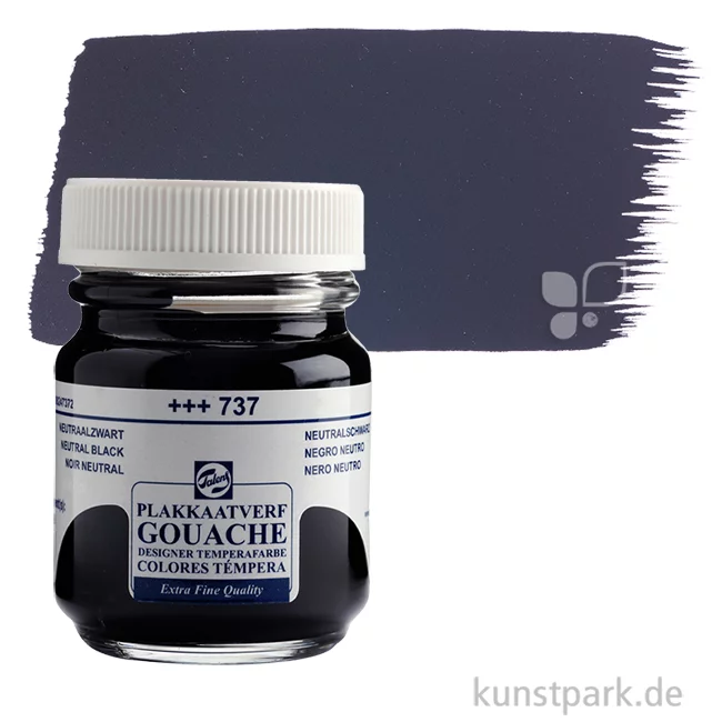 Artikelbild 1 des Artikels “Talens Gouache Extra Fine 50 ml | Neutralschwarz“