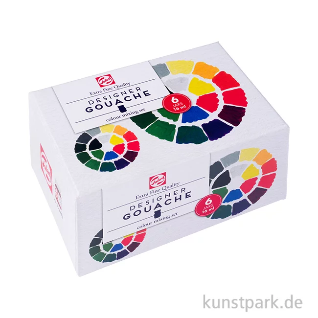 Artikelbild 1 des Artikels “Talens Gouache Set Extra Fine - Primärfarben, 6 x 16 ml Gläsern “