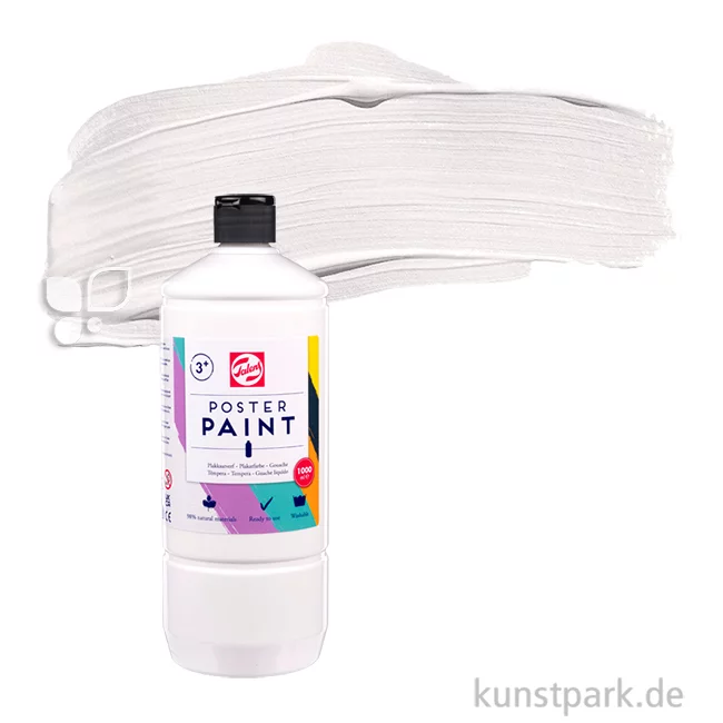 Artikelbild 1 des Artikels “Talens Poster Paint Schulmalfarbe, 1 Liter Farbe | 100 Weiß“