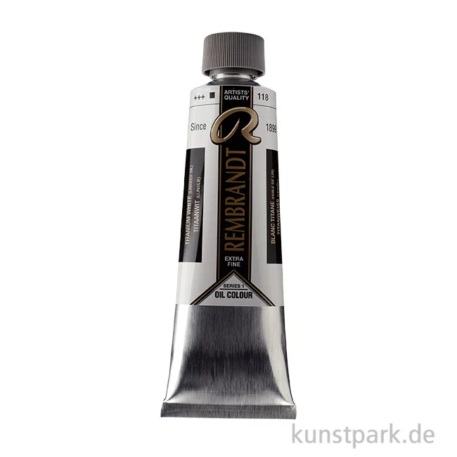 Artikelbild 1 des Artikels “Talens REMBRANDT Ölfarbe, 150 ml Tube, Titanweiß (Leinöl) “