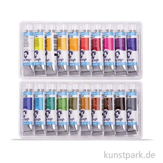 Artikelbild 1 des Artikels “Talens VAN GOGH Aquarell Basis-Set mit 20 x 10 ml Tuben im Karton “