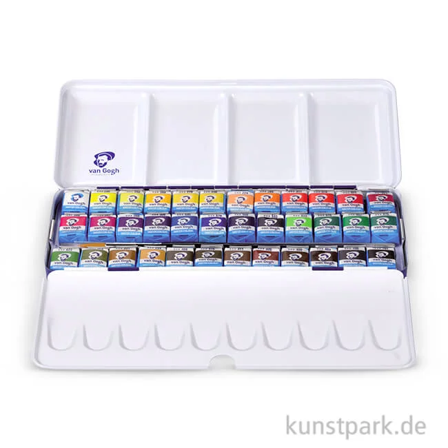 Artikelbild 1 des Artikels “Talens VAN GOGH Aquarell Metallkasten mit 36 halben Näpfchen “