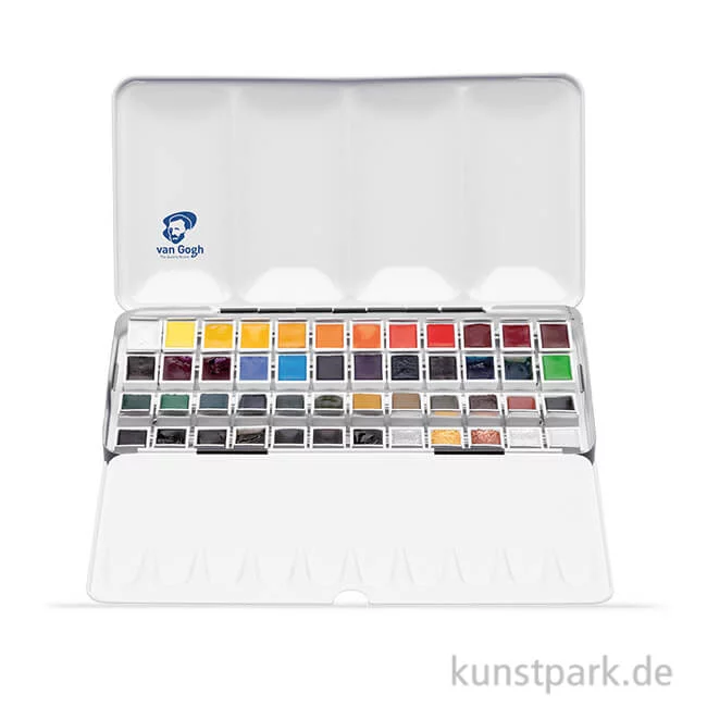 Artikelbild 1 des Artikels “Talens VAN GOGH Aquarell Metallkasten mit 48 halben Näpfchen “