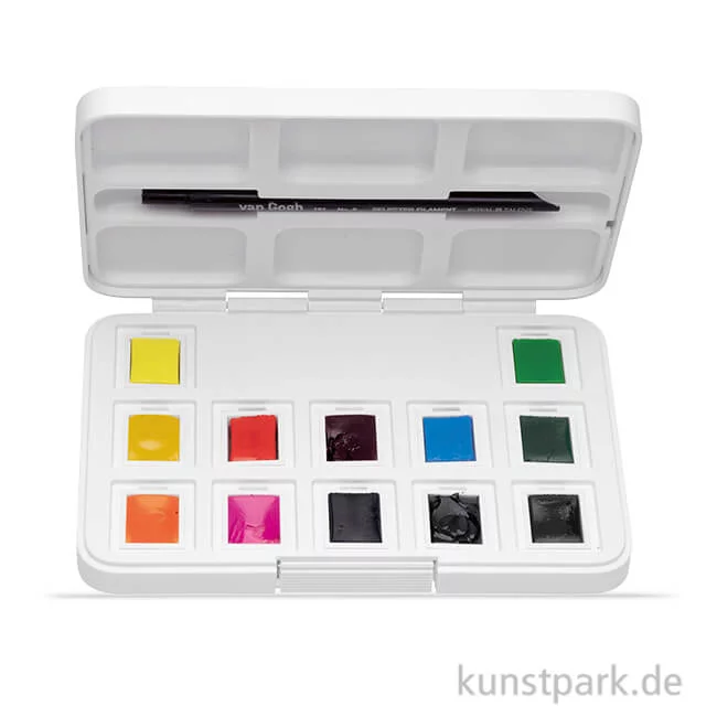 Artikelbild 1 des Artikels “Talens VAN GOGH Aquarell Pocket Box Intensive Farben, 12 halbe Napf “