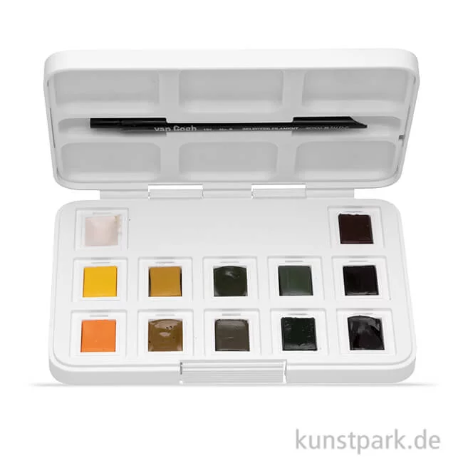 Artikelbild 1 des Artikels “Talens VAN GOGH Aquarell Pocket Box Naturfarben, 12 halbe Napf “