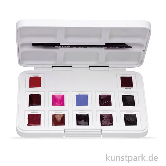 Artikelbild 1 des Artikels “Talens VAN GOGH Aquarell Pocket Box Pinks + Violets mit 12 halben Näpfen “