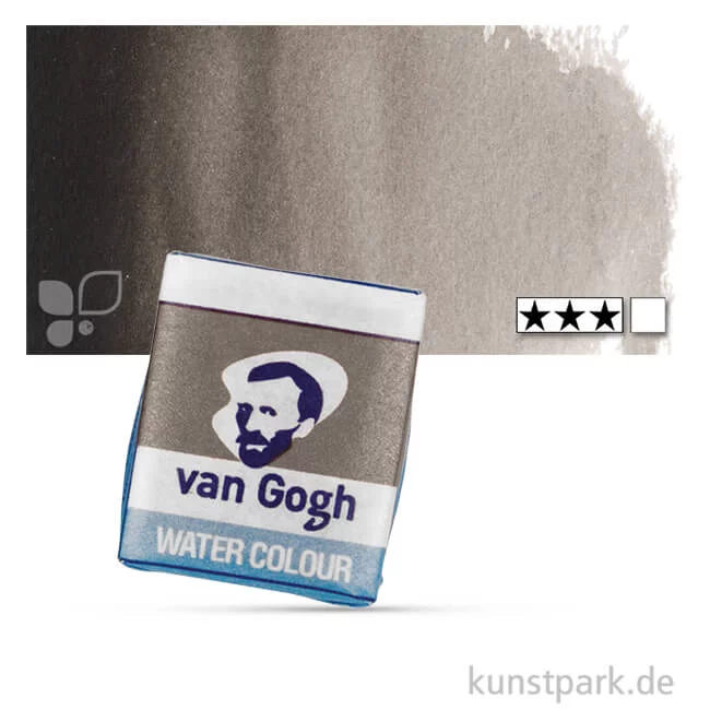 Artikelbild 1 des Artikels “Talens VAN GOGH Aquarellfarben 1/2 Napf | 701 Elfenbeinschwarz“