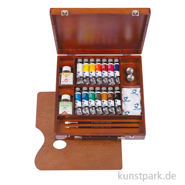 Artikelbild 1 des Artikels “Talens VAN GOGH Ölfarbe Malkasten Inspiration - 14 x 40 ml Tuben und Zubehör “