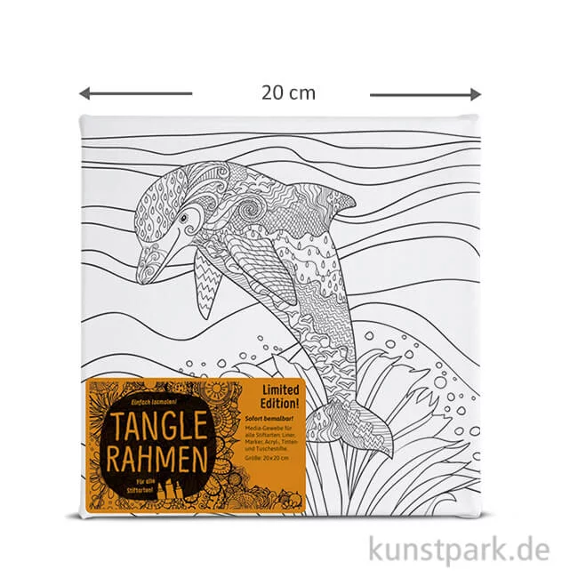 Artikelbild 1 des Artikels “Tangle Rahmen Delfin 20x20 cm “