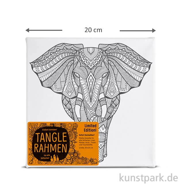 Artikelbild 1 des Artikels “Tangle Rahmen Elefant Afrika 20x20 cm “