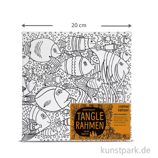 Artikelbild 1 des Artikels “Tangle Rahmen Fischschwarm 20x20 cm “