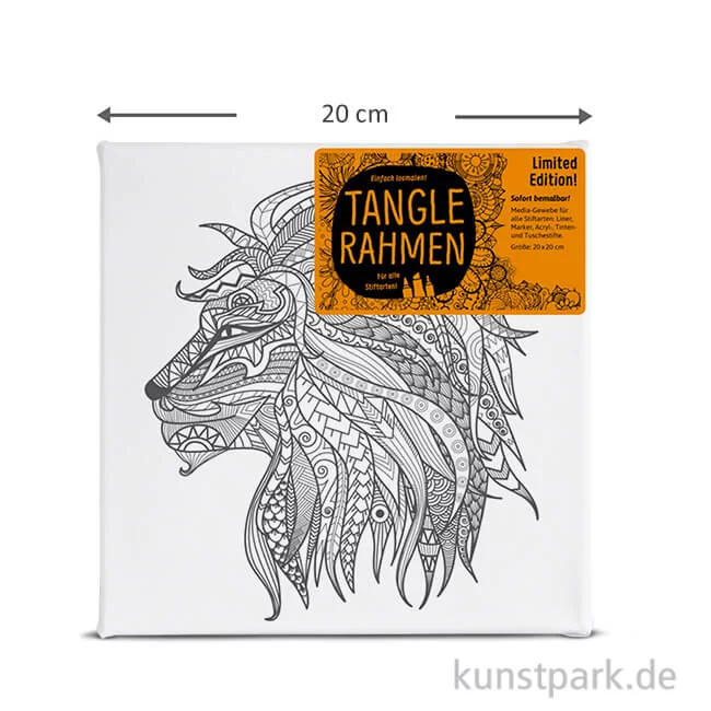 Artikelbild 1 des Artikels “Tangle Rahmen Löwe 20x20 cm “