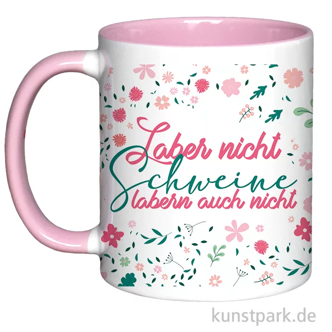 Artikelbild 1 des Artikels “Tasse, Rosa, Bedruckt, Design, Laber nicht “