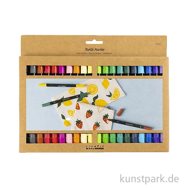 Artikelbild 1 des Artikels “Textilstifte mit Doppelspitze, 20 Stifte sortiert “