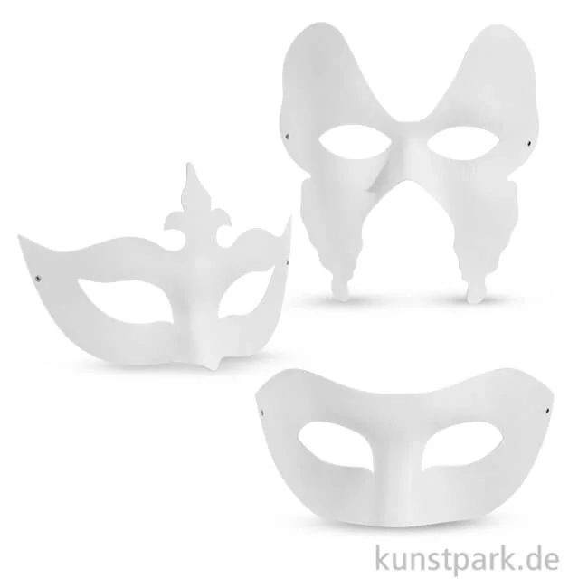Artikelbild 1 des Artikels “Theater-Masken aus kräftigem Karton, 10-20 cm, 12 Stück sortiert “