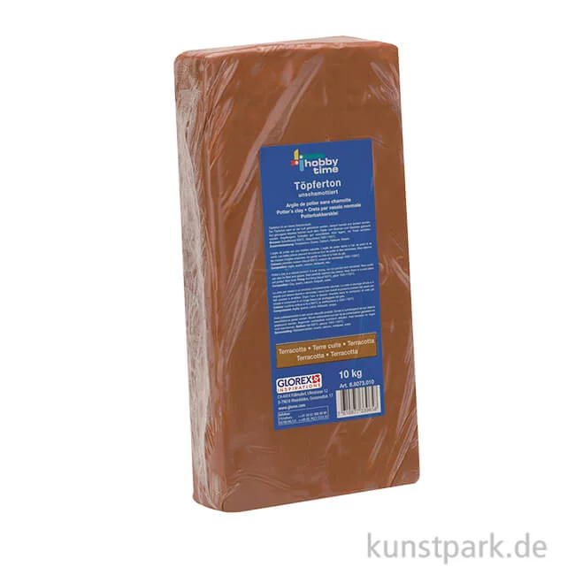 Artikelbild 1 des Artikels “Töpferton unschamottiert, 10 kg Terracotta“