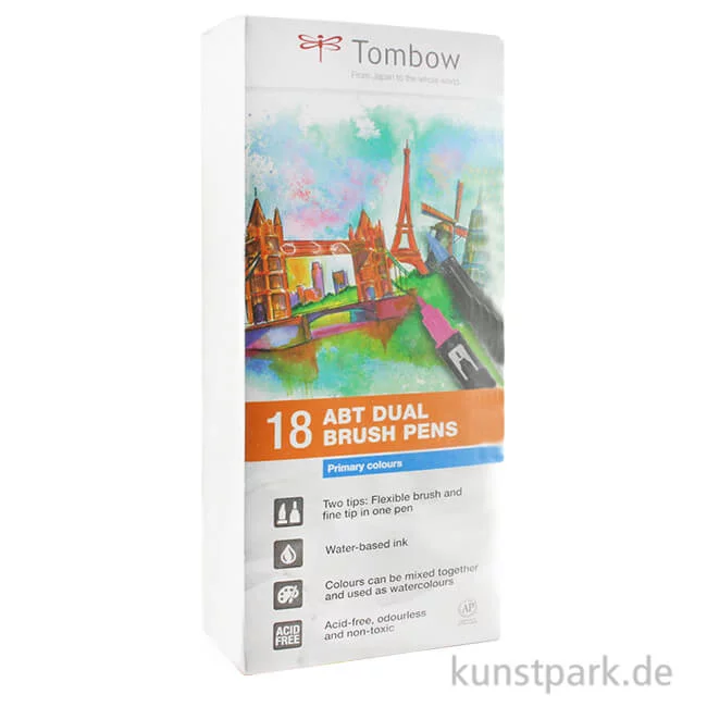 Artikelbild 1 des Artikels “Tombow Dual Brush Pen - Set 18 Grundfarben “