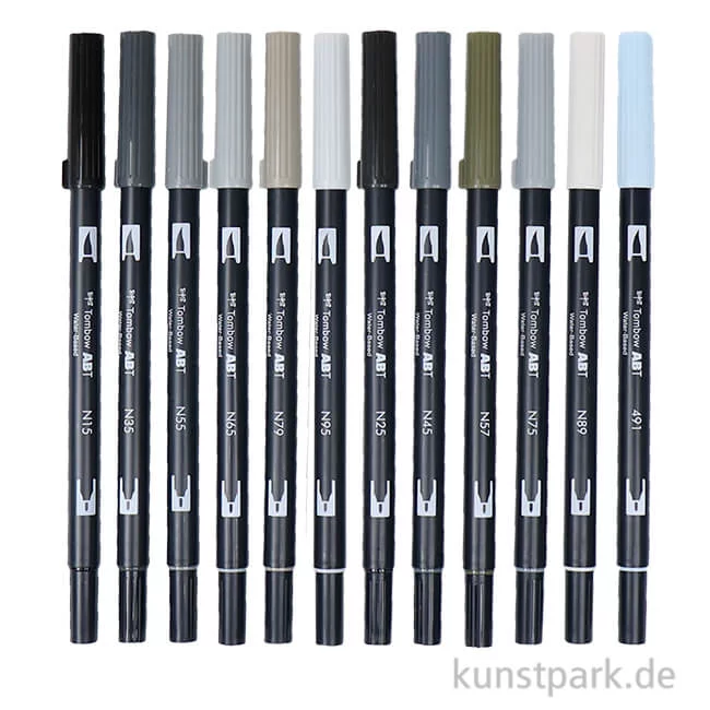 Artikelbild 1 des Artikels “Tombow Dual Brush Pen - Set 12 Grautöne “
