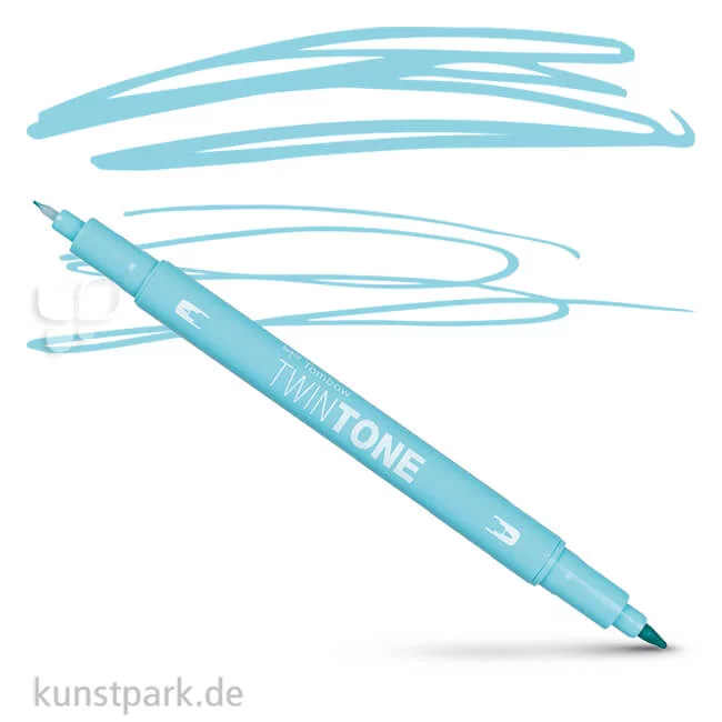 Artikelbild 1 des Artikels “Tombow Doppelfasermaler TwinTone Einzelstift | Aqua“