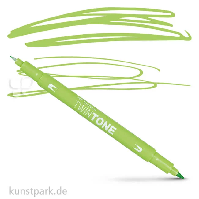 Artikelbild 1 des Artikels “Tombow Doppelfasermaler TwinTone Einzelstift | Lime Green“