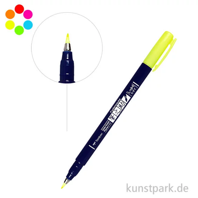 Artikelbild 1 des Artikels “Tombow Fudenosuke Brush Pen - Neon Farben “