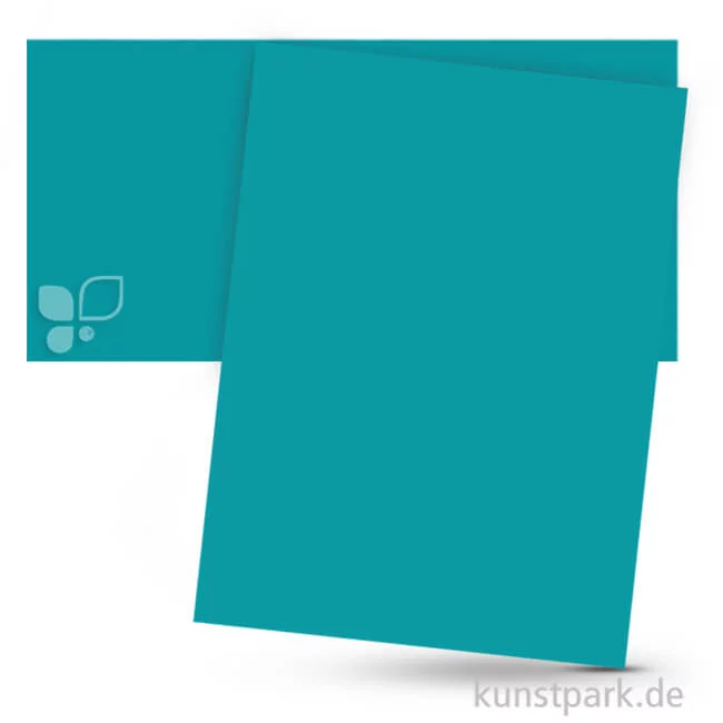 Artikelbild 1 des Artikels “Tonpapier 50x70 cm, 10 Bogen, 130g Farbe | Türkis“