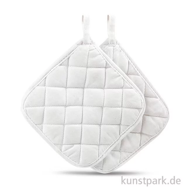 Artikelbild 1 des Artikels “Topflappen aus Baumwolle - Weiß, 20x20 cm, 4 Stück “