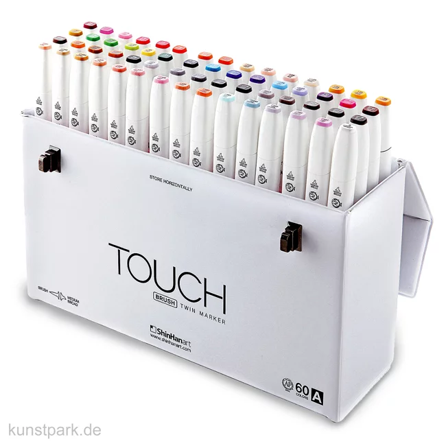 Artikelbild 1 des Artikels “TOUCH BRUSH Marker Set 60er - Set A, edler weißer Koffer “