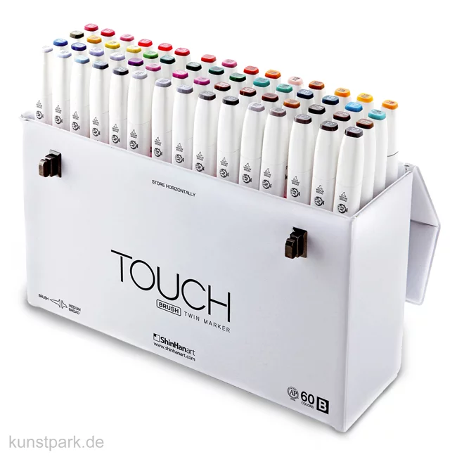 Artikelbild 1 des Artikels “TOUCH BRUSH Marker Set 60er - Set B, edler weißer Koffer “