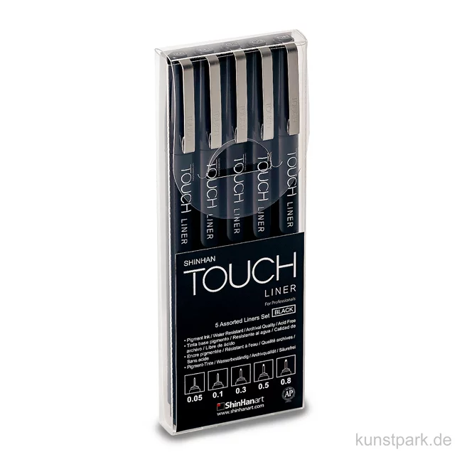 Artikelbild 1 des Artikels “TOUCH Liner Set mit 5 verschiedenen Strichbreiten “