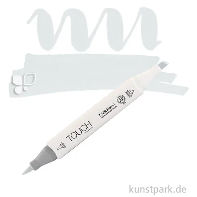 Artikelbild 1 des Artikels “TOUCH Twin Brush Marker Einzelfarbe | GG1 - Green Grey“