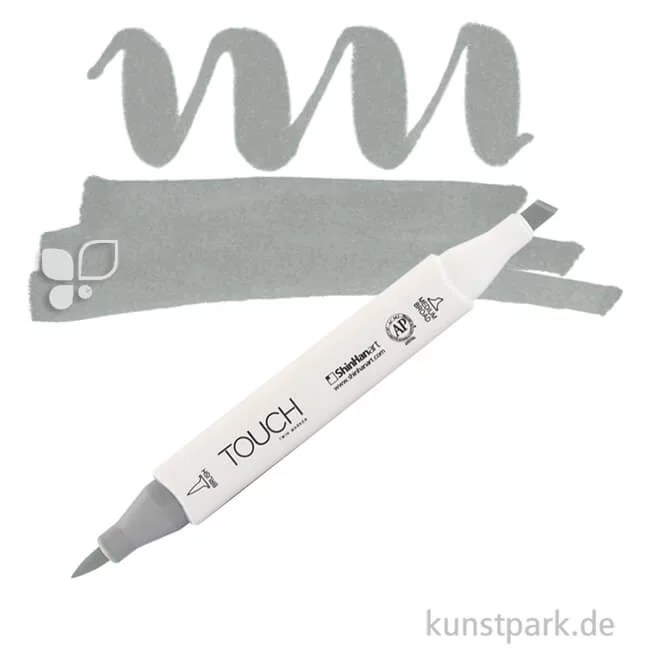 Artikelbild 1 des Artikels “TOUCH Twin Brush Marker Einzelfarbe | GG7 - Green Grey“